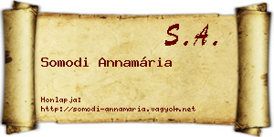 Somodi Annamária névjegykártya
