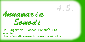 annamaria somodi business card